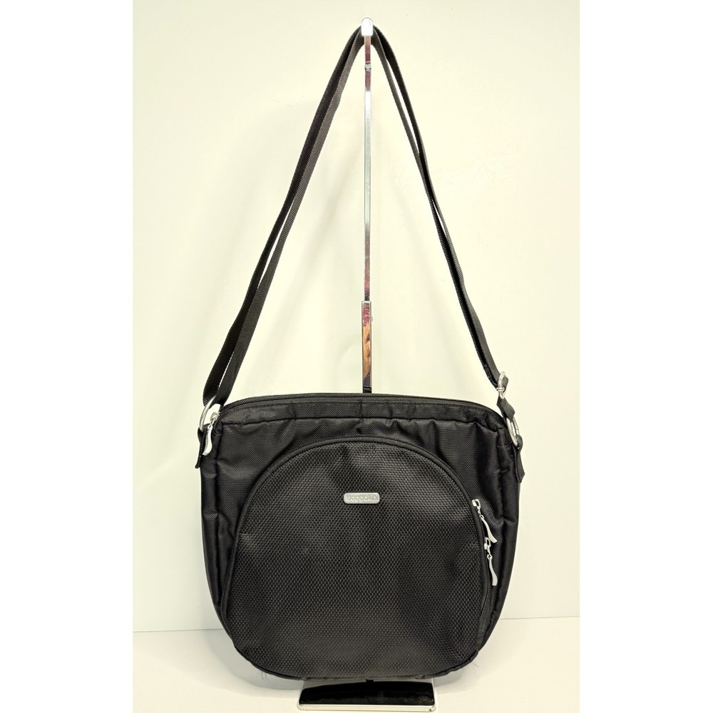 Baggallini Crossbody Black Lightweight Shoulder Bag w/ Adjustable Strap 11"x10"